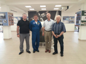 Cosmonaut-astronaut Sharipov in the museum