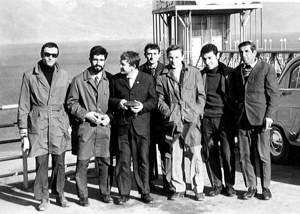 ORION-1. Eduard Kazaryan, Shota Arutyunyan, cosmonaut Oleg Makarov, Eduard Arutyunyan, Alexander Kashin, Ashot Zakharyan, Karo Zakharyan